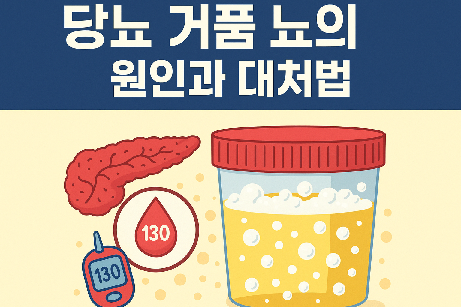 당뇨 거품뇨의 원인과 대처법